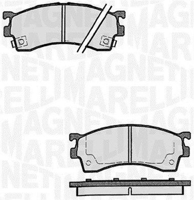 MAGNETI MARELLI stabdžių trinkelių rinkinys, diskinis stabdys 363916060296